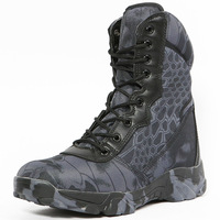 Chaussures de randonnée en gros d'usine bottes d'extérieur pour hommes désert jungle oxford bottes tactiques de camouflage en tissu pour hommes