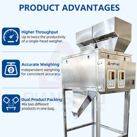 Machine d'emballage automatique de snacks VFFS avec purge d'azote pour amandes, noix de cajou, cacahuètes grillées, maïs soufflé, plantains et chips de pommes de terre