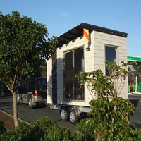 Mini-remorque conteneurisée, maisons préfabriquées, maisons minuscules sur roues, 2 chambres, salle de bain, cuisine, séjour