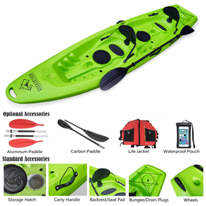 China Barato HDPE Sit on Family <span class=keywords><strong>Kayak</strong></span> Durable 3 personas Touring Sea Kayaks y canoas Estable Tandem Canoe/<span class=keywords><strong>Kayak</strong></span> para 2 o 3 personas - Product Image 5