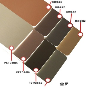 แผ่นใยถ่านไม้ไผ่บอร์ดผนังโลหะ PETG แผ่นหินอ่อนกันความชื้นแผ่นผนังแซนวิชคอมโพสิต - Product Image 2