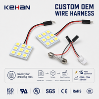 Kit de câblage avec connecteurs à gaine PVC, câble d'alimentation, pour bande LED, éclairages de travail, lampes, barres lumineuses, faisceau de câbles personnalisé, cuivre électronique