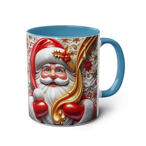 Taza Navideña 3D de Lujo, Taza de Cerámica con Diseño de Santa Claus, Vaso para el Año Nuevo, Regalo de <span class=keywords><strong>Navidad</strong></span> - Product Image 2