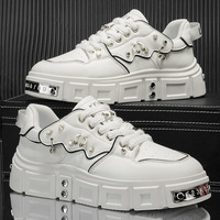 Chaussures pour hommes de style européen M6111, nouvelles baskets tendance à clous rehaussantes, design original et décontracté