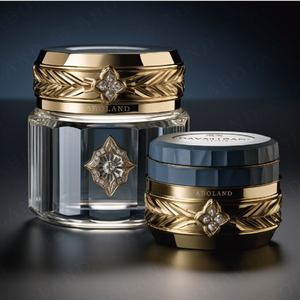 블랙 화장품 용기 빈 멋진 화장품 항아리 향수 병 상자 포장 Bakhoor 항아리 Bakhoor 유리 항아리 - Product Image 6