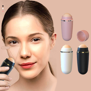 Oil-Absorbing Volcanic Face Roller Reusable Facial Skincare Tool For At-Home Or On-the-Go Mini Massage
