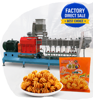 Nouvelle machine de fabrication de snacks fourrés, extrudeuse à double vis entièrement automatique en acier inoxydable 304, capacité élevée de 100-1000 kg/h