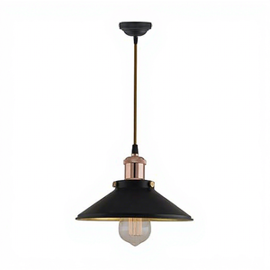 Industrial Metal Pendant Light Black Hanging Ceiling <b>Lamp</b> Vintage Loft <b>Kitchen</b> Dining Room Indoor Decorative Lighting - Product Image 2