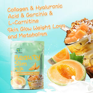 Nahrungsergänzungsmittel Beauty Milchpulver Kollagen Hyaluronsäure Garcinia L-Carnitin 180g 12 Beutel Beauty <span class=keywords><strong>Slim</strong></span> Milchtee - Product Image 4