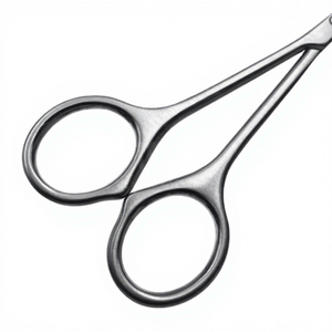 Ciseaux de manucure professionnels en acier inoxydable de haute qualité, prix d'usine, lame incurvée et tranchante, réutilisables et écologiques - Product Image 4