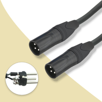 Cable de Audio RCA macho a 2XLR macho para amplificador de potencia mezclador chaqueta de PVC con conector Speakon para altavoz de micrófono