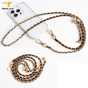 PU Leather Cross-Body Handbag Strap Luxury <strong>Mobile</strong> <strong>Phone</strong> <strong>Bag</strong> <strong>Shoulder</strong> Lanyard Metal Chain Replacement DIY <strong>Bags</strong> Handles Straps - Product Image 3