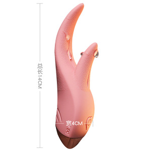 실리콘 클리토리스 바이브레이터 10가지 진동 모드 더블 텅 리킹 바이브레이터 여성용 마사지 스틱 성인용품 - Product Image 4