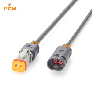 Кабель-адаптер TE AMP Superseal 2-контактный (штекер) на Deutsch DT06-2S (гнездо), 282104-1, водонепроницаемый, для автомобильной техники, датчиков, светодиодов - Product Image 2