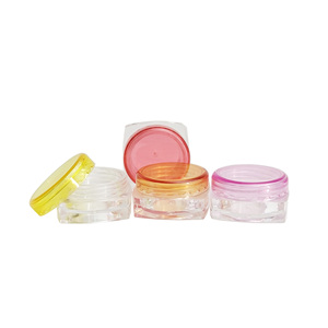 Mini Tarro de Crema de Plástico PP Cuadrado de 3g 5g en Colores Blanco, Transparente, Amarillo, Verde, Negro y Rosa - Product Image 3