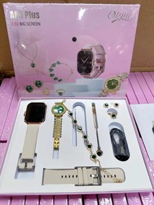 สมาร์ทวอทช์ A89plus รุ่นปี 2024 ชุด <span class=keywords><strong>6</strong></span> in 1 สำหรับสุภาพสตรี ประกอบด้วยสร้อยคอ ต่างหู กำไล แหวน สมาร์ทวอทช์ ชุดเครื่องประดับหรูหรา A89 PLUS สำหรับผู้หญิง - Product Image 4