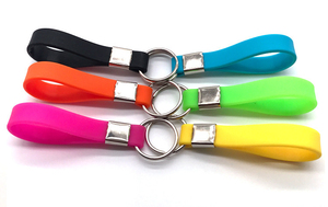 Custom Personalized Silicone Wristlet Keychain Strap - Durable Rubber <b>Key</b> <b>Rings</b> & Keyrings <b>Accessories</b> for Gifts - Product Image 4