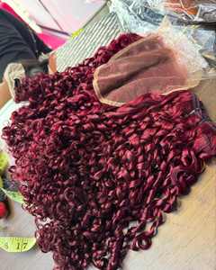 Extensions de cheveux brésiliens Funmi de qualité 12A, super double trame, cuticules alignées, boucles pixie Funmi, couleur noire naturelle - Product Image 4