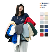 Sweatshirt Crewneck 300G 100% Katun Bordir Streetwear Custom Polos Oversized Fit Unisex XS-5XL