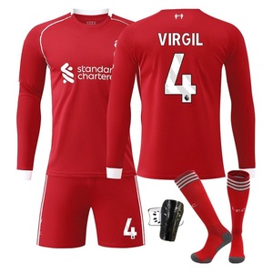 Conjunto de Camiseta de Fútbol de Manga Larga para Niños, Unisex, Invierno 25-26, Local, 7 Wirtz, 9 <span class=keywords><strong>Isaac</strong></span>, 11 - Product Image 3