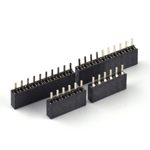 Khớp nối chân cái bảng mạch với bảng mạch, góc nghiêng 180 độ, khoảng cách chân 1.27mm, <span class=keywords><strong>2</strong></span>.0mm, hàng đơn, 2x2p, 3p, 4p, 5p, 8p, 10p, 20p, 40p, dùng cho <span class=keywords><strong>Arduino</strong></span> - Product Image 1