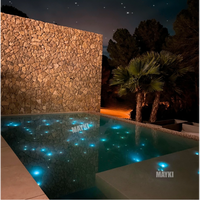 Iluminación de Piscina de Fibra Óptica RGBW de 150W con Efecto Centelleante, DMX, Resistente al Agua, Motor de Luz LED de Gran Potencia para Piscina