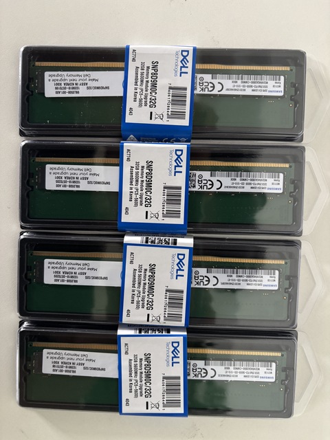 Dell 32GB DDR5-5600 ECC RDIMM Server Memory, Original Used PC5-44800, Supports R750 and R650