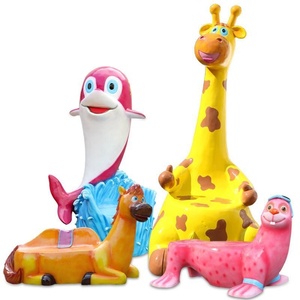Taburete de Fibra de Vidrio con Forma de Animal de Dibujos Animados, Escultura Decorativa para Parques, Plazas, Jardines de Infancia y Áreas Escénicas - Product Image 5