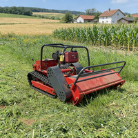 Tondeuse à gazon robotisée à moteur diesel, largeur de coupe 800 mm, 1000 mm, 1200 mm, télécommandée, sur chenilles
