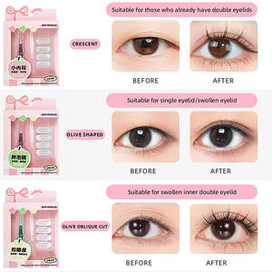 Nuevo diseño, 200 Uds., cintas para párpados, <span class=keywords><strong>tijeras</strong></span> para cejas, herramientas de maquillaje, encaje de doble párpado con Clip hecho de malla, <span class=keywords><strong>Accesorios</strong></span> de belleza - Product Image 4