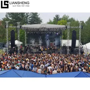 Rifornimento diretto della fabbrica traliccio all'aperto del blocchetto della manica di concerto e concerto del podio della fase con la piattaforma leggera della fase