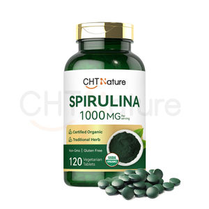 CHTNature OEM/ODM gıda sınıfı Spirulina tozu 500mg 1000mg organik Spirulina tabletler - Product Image 2