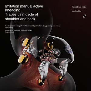 Masajeador de hombros y cuello de uso doméstico totalmente automático con Control remoto, chal de activación por voz, calefacción - Product Image 5