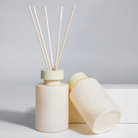 Ensemble de flacons en verre pour diffuseur de roseaux recyclables de luxe vides avec bâtonnets en rotin