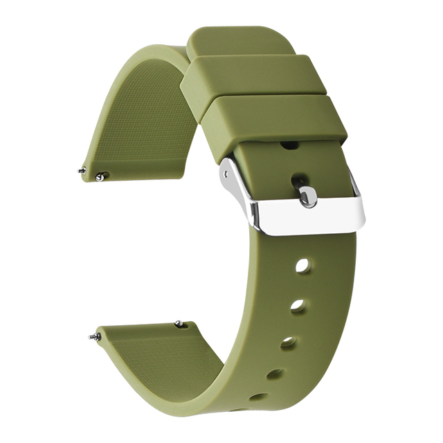 High Quality Silicone Watch Band 18mm 20mm 22mm Rubber Watch Strap
