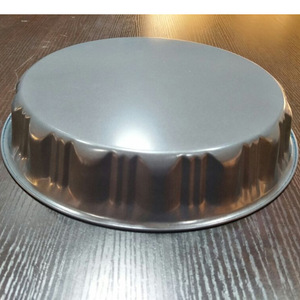 Moule à gâteau rond en acier au carbone épaissi, revêtement antiadhésif, plaque de cuisson domestique à fond plat, outil de pâtisserie DIY - Product Image 1