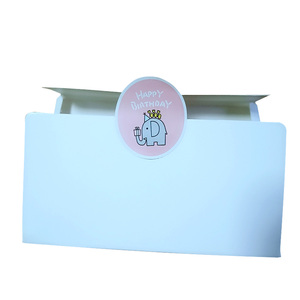 Etiqueta de sellado de elefante redondo para cumpleaños, 80 Uds. Por paquete, productos hechos a mano - Product Image 6