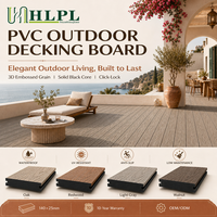 Suelo Exterior Moderno de Alto Rendimiento con Relieve, Sistema de Enclavamiento, Diseño 3D con Textura de Madera, Color Duradero, Resistente a la Putrefacción y la Descomposición, para Jardín