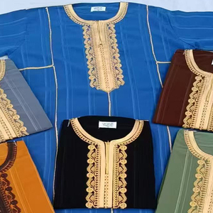 CCY Vente en gros de thobes marocaines pour hommes, robe musulmane avec poche latérale, jibba, <span class=keywords><strong>abaya</strong></span>, vêtements pour hommes, jalabiya pour hommes, ceintures perlées - Product Image 3