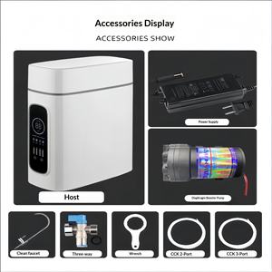 Purificador de Agua Doméstico de Plástico, 400G/600G/800G, Ósmosis Inversa <span class=keywords><strong>RO</strong></span>, Filtración de 4 Etapas, Agua Potable Directa - Product Image 4