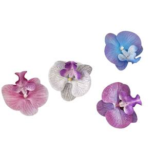 Cabezas de Flores Artificiales de Phalaenopsis, Impresas en 3D, Tela Brillante con Acabado de <span class=keywords><strong>Aceite</strong></span>, Multicolores, Decoración DIY, Accesorios para Horquillas y Corsages - Product Image 5