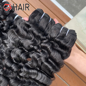 Extensiones de cabello humano virgen paquetes de trama <span class=keywords><strong>a</strong></span> granel de pelo rizado alineado con cutícula birmana vietnamita - Product Image 1