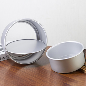 Hollow Bottom Anodized Chiffon Cake Mold 4 6 8 Inch Baking Pan Set For Home Use - Product Image 2