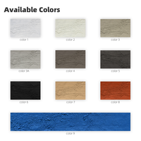Papan Semen PU 600x1200mm Tahan Air Tahan Api Tahan UV untuk Dekorasi Dinding Interior Eksterior Vila