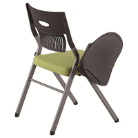 Chaise de bureau simple et élégante de haute qualité, avec planche d'écriture, à cadre fixe, pour le bureau, vente d'usine