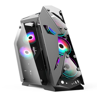 Niu Tou Ying Xun châssis e-sport ouvert classique café Internet forme spéciale pleine tour jeu d'ordinateur grande boîte 360 Stock