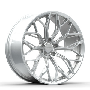 Nouvelles jantes de voiture en aluminium forgé chromé 8J, robustes, avec logo personnalisé, en promotion, 17, 18, 19, 20 pouces, entraxes 5x112 5x114.3 - Product Image 1