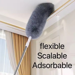 Brosse de nettoyage extensible en microfibre nettoyeur de <span class=keywords><strong>plumeau</strong></span> télescopique pour usage domestique outil de suppression de <span class=keywords><strong>poussière</strong></span> et d'acariens - Product Image 6
