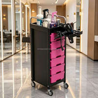 Chariot de Salon de Coiffure Professionnel à Six Tiroirs Grande Capacité pour Outils de Coiffure – Meilleure Vente