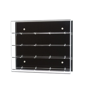 China Wholesale Wall Mounted Crystal Clear Acrylic Lucite Plastic 1:64 Diecast Car <b>Model</b> Display Case - Product Image 2
